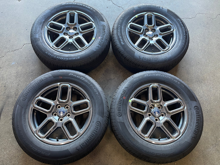 2021-2026 Ford Bronco Sport / Maverick 17" Dark Gray OEM Wheel/Rim Tire Set of 4 | R1PC1007AA | 10673
