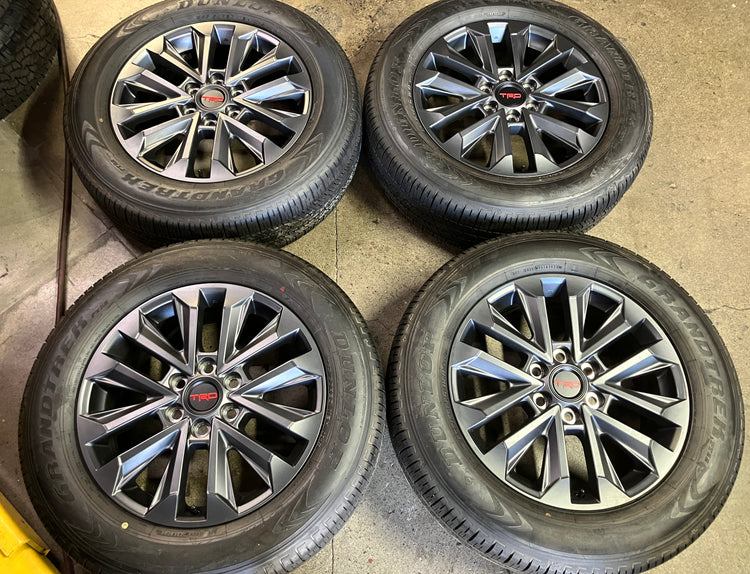 2025 Toyota Land Cruiser Factory 20 Inch OEM Wheel Rim Tire Set of 4 Dunlop
