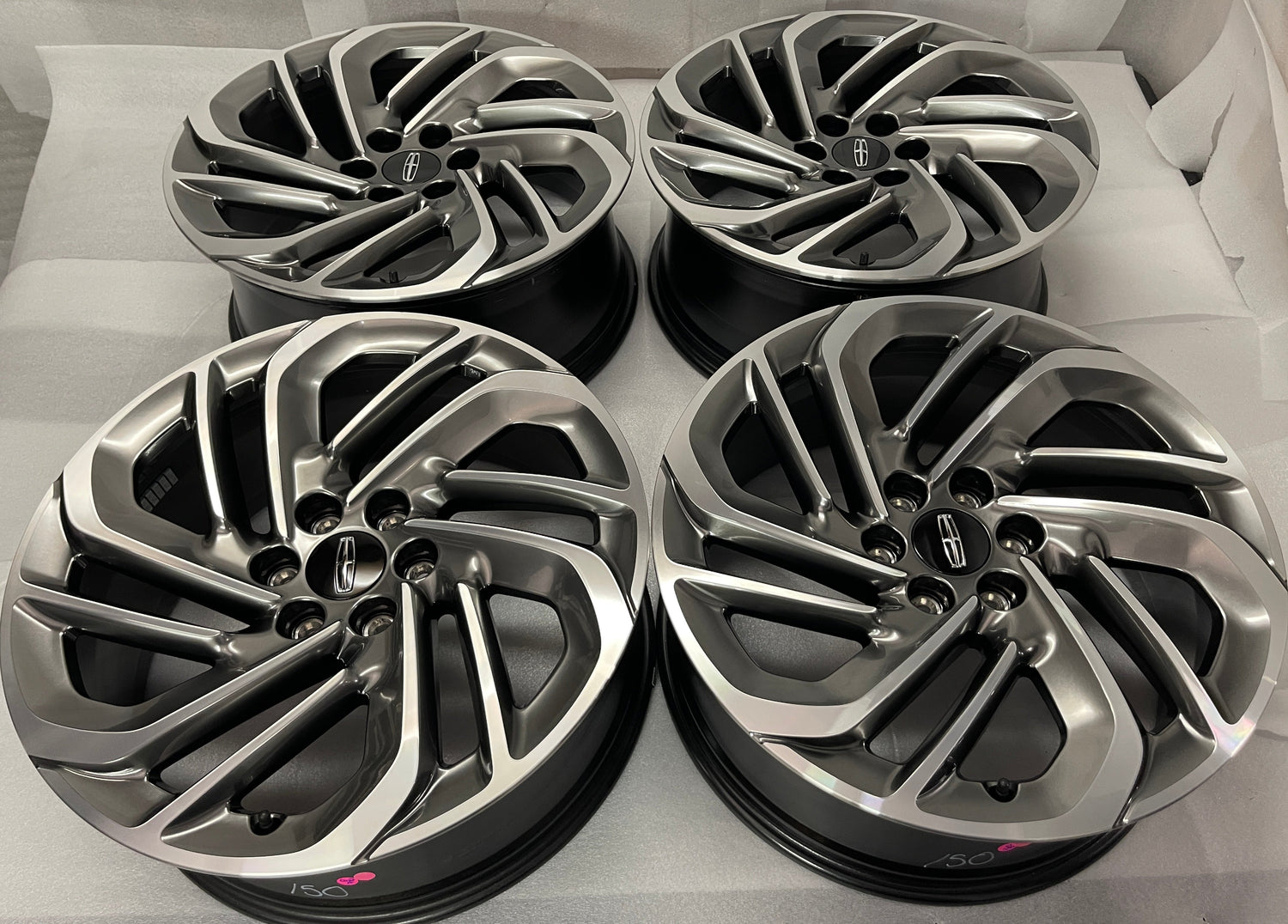 2024-2026 Lincoln Navigator OEM 22" Machined Gray Wheel Rim Set of 4 | SL74-1007-TB 10664
