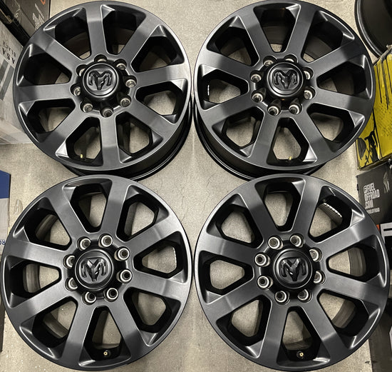 Sold Four 2025 Dodge RAM 2500 3500 Factory 20 Wheels OEM Rims Black 6MH99TRMAA