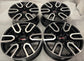 2023-2026 GMC Sierra Yukon AT4 OEM 20x9 Dark Charcoal and Machined Face Wheel Rim set of 4, used wheels with center caps, OEM 23377018, interchange 5914
