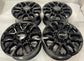 2020-2026 Chevrolet Silverado 2500HD Trail Boss OEM 20-inch gloss black Wheel Rim set of 4 with 4 center caps, 20x8.5, 8x180 bolt pattern, OEM 87847207, interchange 59191
