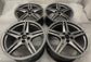 2024-2026 Chevrolet Corvette C8 OEM forged 19x8.5 front and 20x11 rear Hyper Silver Wheel Rim set of 4, OEM 84978126 and 84978127, interchange 94027 and 94028
