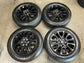 2022-2026 Toyota Tundra TRD OEM 20x8 Semi Gloss Black Wheel Rim Tire Set of 4 with Yokohama Geolander X-CV GO57 265/60R20 H-rated tires, OEM PT946-34220, interchange 75276
