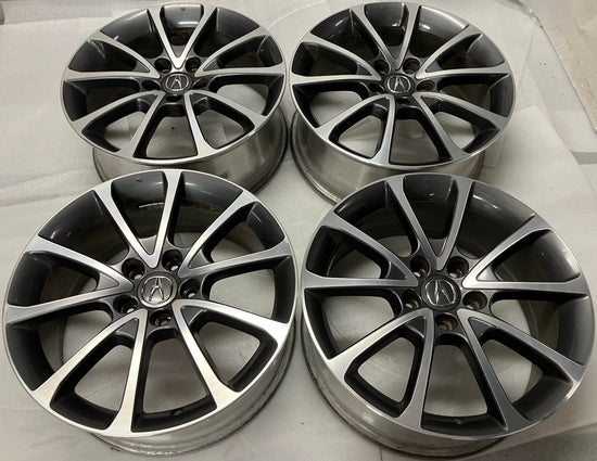 Four 2021 OEM Acura TLX factory alloy 18" wheels 71827 rims 42700TZ3A31