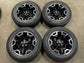 Four Ford Bronco Sport machined and gloss-black OEM wheels with Michelin Primacy A/S tires, arranged in two rows.