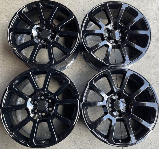 Sold Four 2022 Chevy Colorado Factory 20 Wheels Rims OEM 5793 GMC Canyon Black