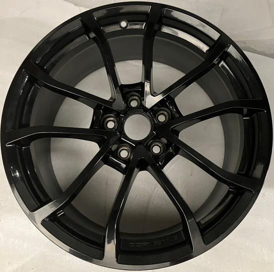 2017-2019 Chevrolet Corvette OEM 19" Gloss Black Front Single Wheel Rim | 9598724