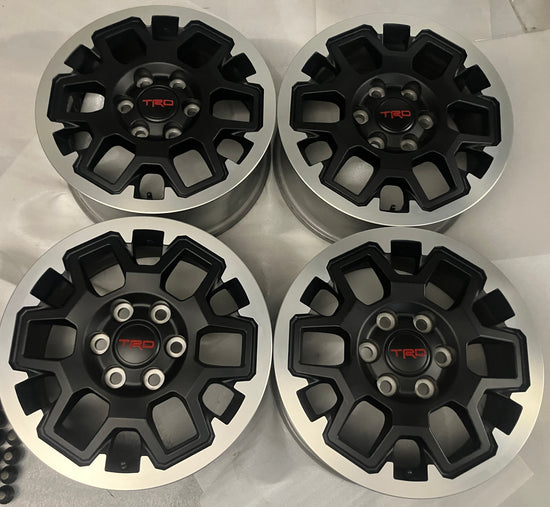 2024-2026 Toyota Tacoma TRD OEM 18 Inch Satin Black Machined Wheel Rim Set of 4 PTR56-35240