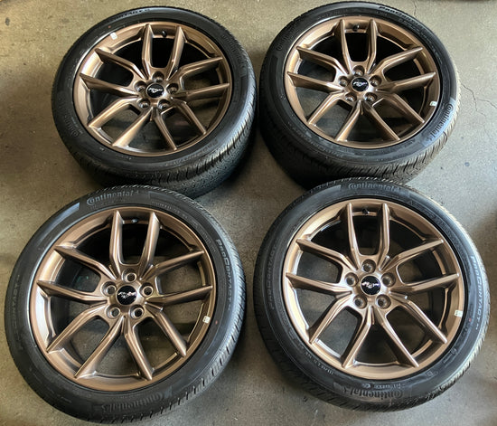 2025 Ford Mustang GT Factory 19 Wheels Tires Rims Bronze OEM PR3C1007CA 255/40/19