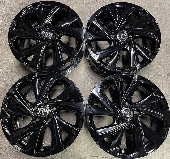 Four 2018 Corolla IM Factory 17 Wheels Rims OEM 75183 Scion IM Gloss Black