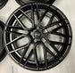 Niche Gamma 20" Matte Black Wheel Rim Set of 4 | M190209065+35 | 20x9 5x114.3 +35mm