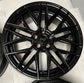 Niche Gamma 20" Matte Black Wheel Rim Set of 4 | M190209065+35 | 20x9 5x114.3 +35mm