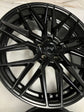 Niche Gamma 20" Matte Black Wheel Rim Set of 4 | M190209065+35 | 20x9 5x114.3 +35mm