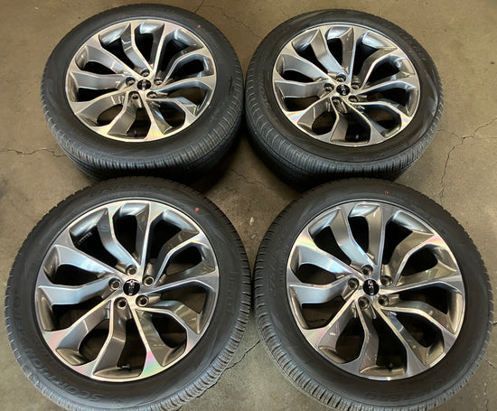 2020-2026 Lincoln Aviator OEM 21 Inch Machined Gray Wheel Rim Tire Set of 4 LC5C1008E1D 10239 Pirelli Scorpion P Zero Nero