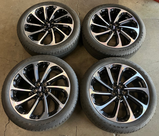 Sold 2026 Lincoln Nautilus 22 Wheels Tires OEM Rims R2TC1007FA Black 5x4.5 255/45/22