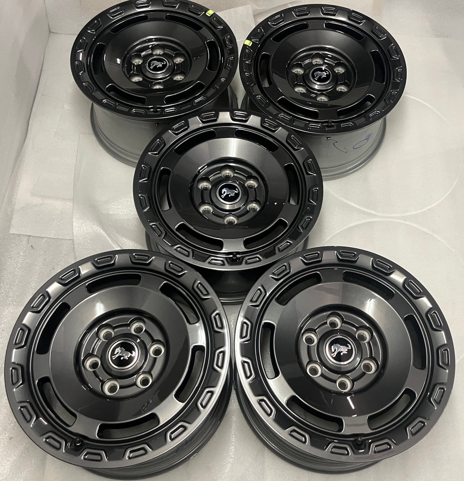 2021-2026 Ford Bronco Everglades OEM 17" Charcoal Wheel Rim Set of 5 N2DC1007B1B 10464