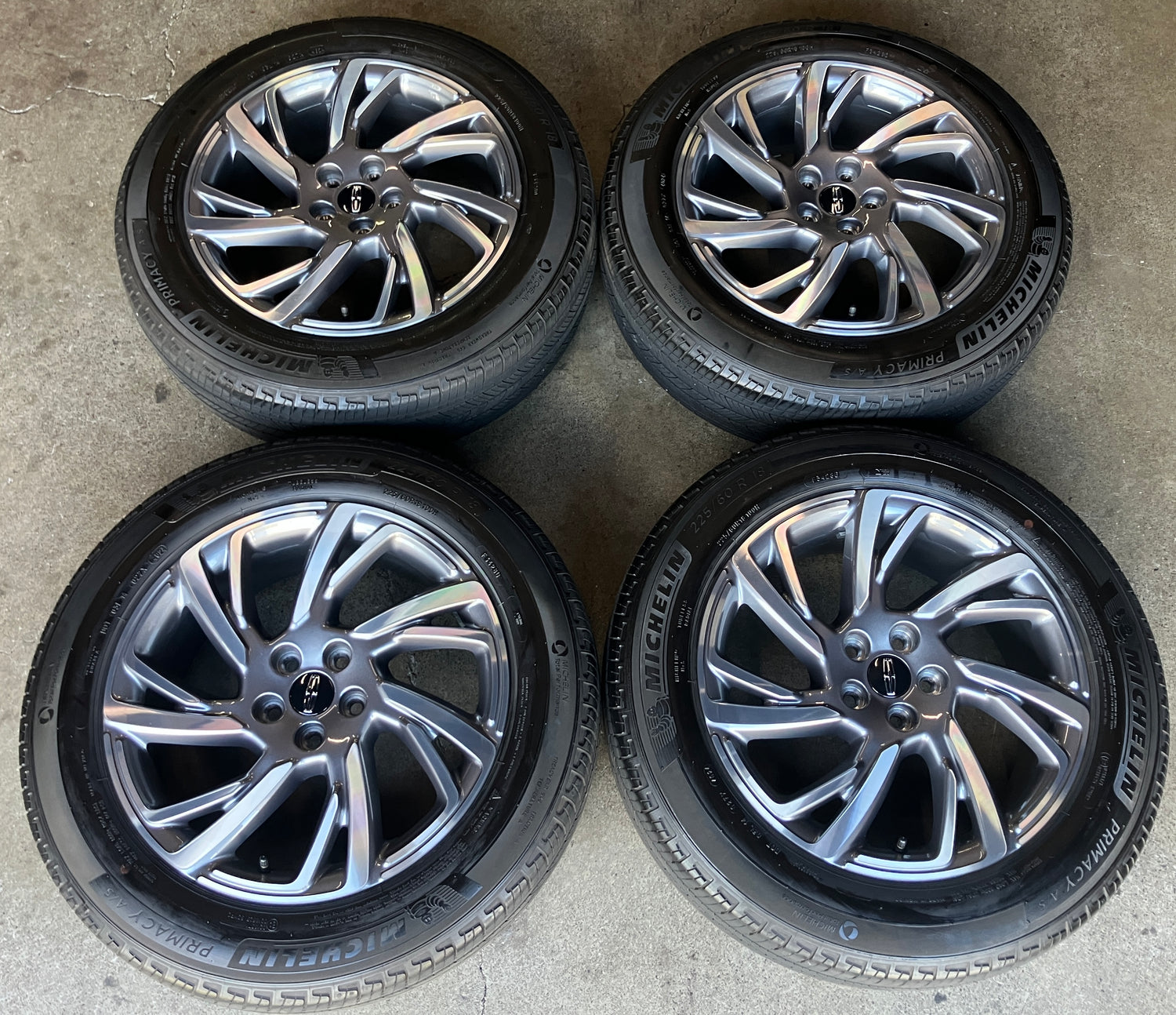 2023-2026 Lincoln Corsair Factory 18" Machined Charcoal Wheel/Rim Tire Set of 4 OEM Original PJ7C1007C1B