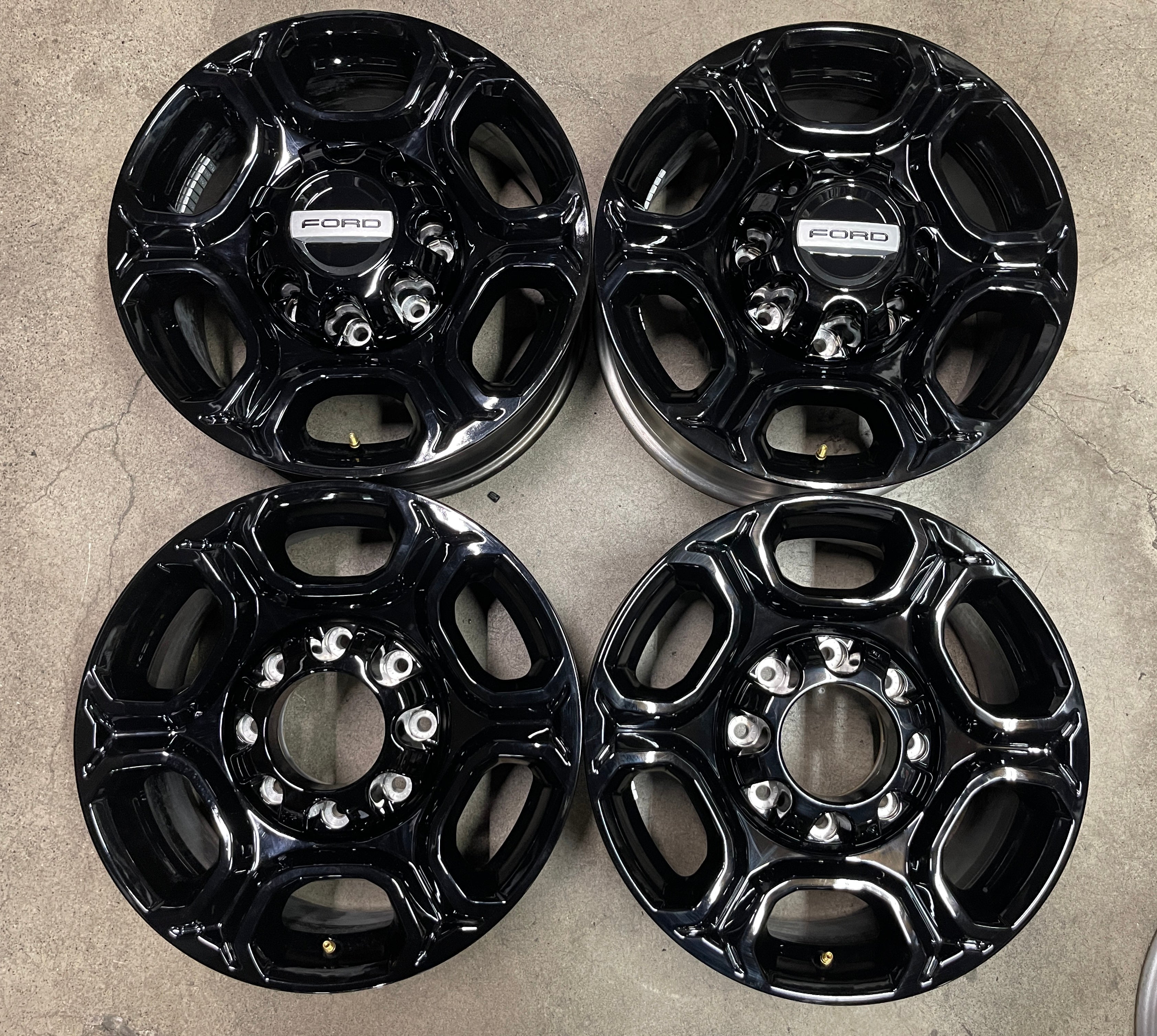 Sold Four 2024 Ford F250 F350 Factory 18 Wheels OEM Rims 10479 Gloss B ...