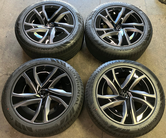 2015-2026 Tesla Model X Factory 20" Dark Gray Wheels & Tires Set of 4 OEM Original 1620223-00-A 1620224-00-A
