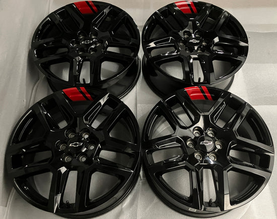 Sold Four 2023 Chevy Traverse Blazer 20 Wheels OEM Black SS8 Redline 23454171 5849A