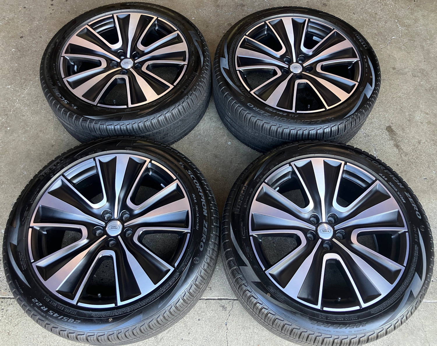 2013-2025 Land Rover Range Rover Factory 22" Machined Face Wheels & Tires Set of 4 OEM Original LR153249
