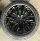 2012-2026 Chevy Silverado GMC Sierra 1500 Factory 22" Gloss Black Wheel Rim Tire Set of 4 OEM Refinished | 87835098