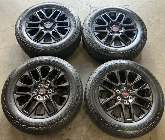 2022-2025 Toyota Tundra TRD OEM 20" Matte Black Wheel Rim Tire Set of 4 Falken AT3WA 265/60R20 PT946-34220
