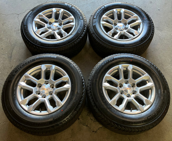 Sold 2026 Chevy Silverado Tahoe Suburban 1500 Factory 14091 OEM 18 Wheels Tires Rims Michelin