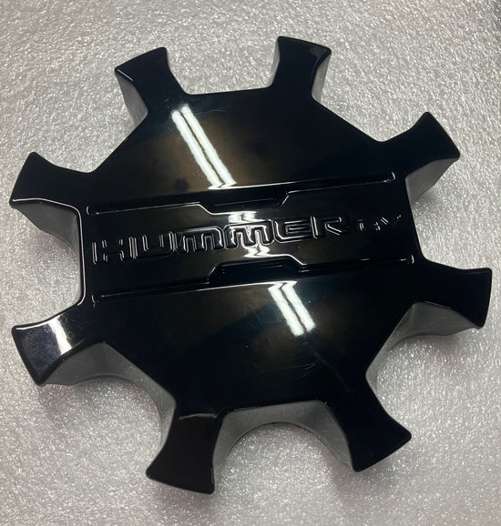 Single 2023-2025 Hummer EV Black center cap for 18" OEM wheel rim PN 84806055