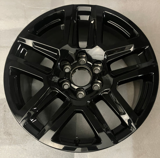 One Single 2025 Chevy Silverado LTZ Factory 20 Wheel OEM 5913 Rim Tahoe Black 23377017