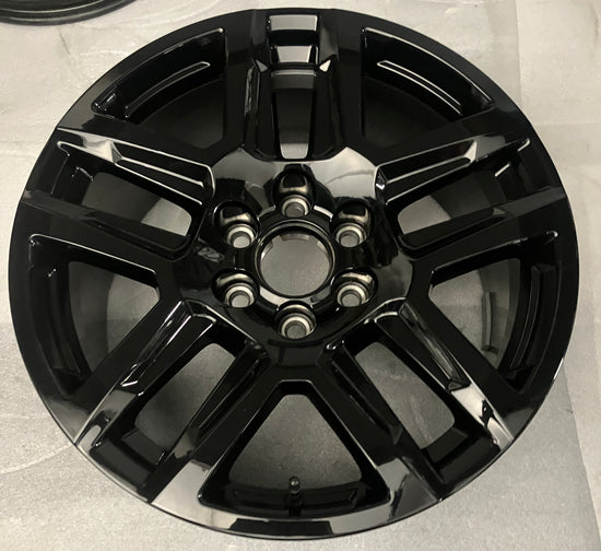 Sold One Single 2025 Chevy Silverado LTZ Factory 20" Wheel OEM 5913 Rim Tahoe Black 23377017