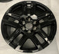 One Single 2025 Chevy Silverado LTZ Factory 20" Wheel OEM 5913 Rim Tahoe Black 23377017