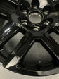 One Single 2025 Chevy Silverado LTZ Factory 20" Wheel OEM 5913 Rim Tahoe Black 23377017