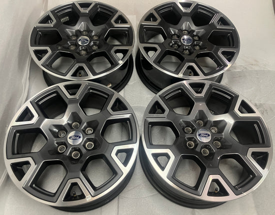 OEM Ford F150 Expedition 20" Machined Gray Wheel Set — Full Set View

