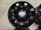FOUR 2023 FORD F250 F350 TREMOR FACTORY 18 WHEELS 10297 OEM RIMS GLOSS BLACK TALL REAR CAPS