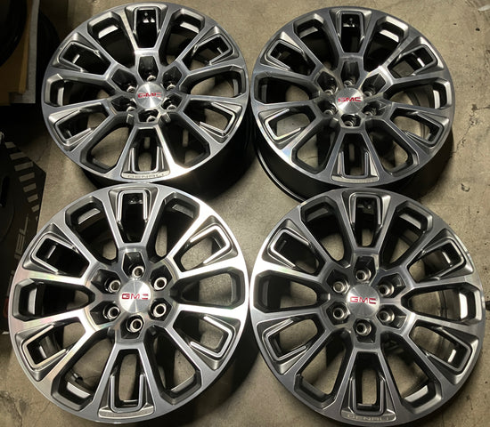 Sold 2025 GMC Denali Yukon Sierra 1500 Factory 22 Wheels OEM Rims 87835100 Silverado Tahoe