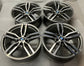 2015-2019 BMW X6 OEM 19-Inch Staggered Wheels – Set of 4 | Machined Silver Inlay | 36117849629 / 36117850070