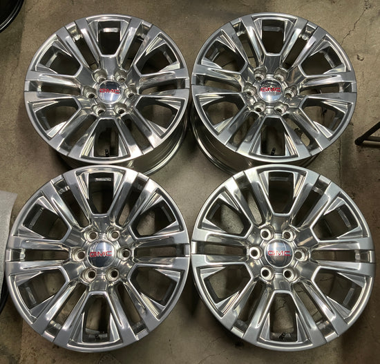 Sold Four 2023 GMC Sierra Yukon Factory 20 Wheels OEM 23377020 Silverado 5917 Tahoe