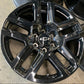 Sold Four 2025 Chevy Silverado LTZ Factory 20 Wheels OEM 5913 Rims Tahoe Black 23377017