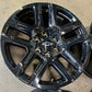 Sold Four 2025 Chevy Silverado LTZ Factory 20 Wheels OEM 5913 Rims Tahoe Black 23377017