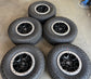 5) 2022 FORD BRONCO SASQUATCH FACTORY 17 WHEELS TIRES OEM BEAD LOCK BLACK RIMS