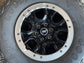 5) 2022 FORD BRONCO SASQUATCH FACTORY 17 WHEELS TIRES OEM BEAD LOCK BLACK RIMS
