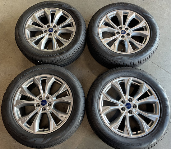 Four 2020 Ford Explorer factory 20" Wheels Tires OEM RIMS LB5C1007C1C Hyper Silver 10268
