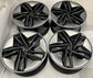 2021-2025 Audi RS e-tron GT OEM Factory 21" Black Silver Staggered Wheel Set of 4 | 21x9.5 / 21x11.5 | 5x130
