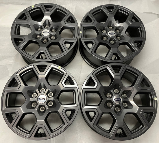 OEM Ford F150 20" Dark Gray Wheel Set — Full Set View