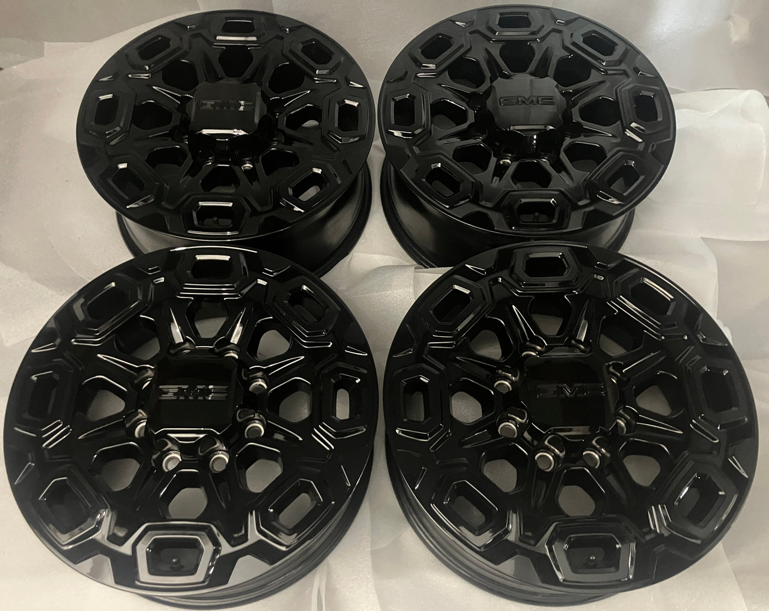 2025-2026 GMC Sierra Denali HD2500 HD3500 Factory 20" Gloss Black Wheel Rim Set of 4 OEM Original 84745541