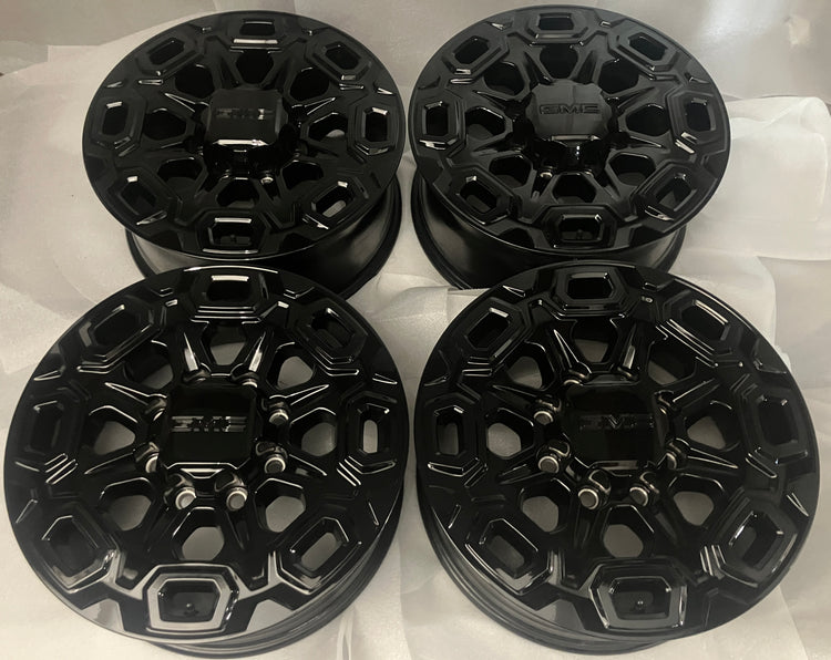 2025-2026 GMC Sierra Denali HD2500 HD3500 Factory 20" Gloss Black Wheel Rim Set of 4 OEM Original 84745541