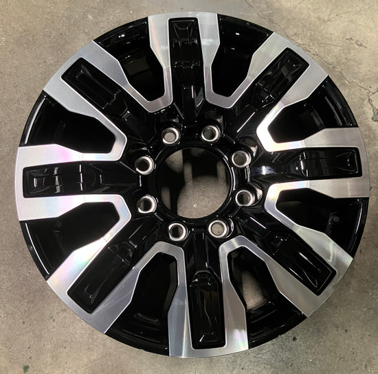 One 2025 GMC Sierra Denali Ultimate HD2500 Factory 20" Wheels OEM 84830459 Black