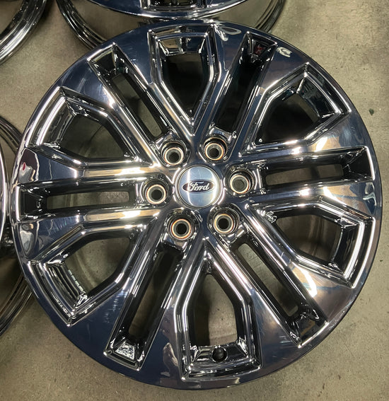 Sold Four 2025 Ford F150 Lariat Limited Factory 20 Wheels OEM Rims RL3J1007BA bright PVD
